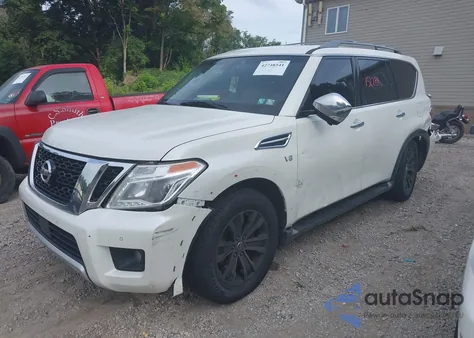 2017 Nissan Armada Platinum from USA, damaged, VIN JN8AY2NC0H9502174